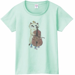 チェロ猫のＴシャツ 6枚目の画像