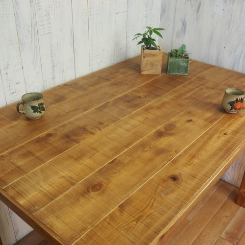 古材 ダイニングテーブル 135×75cm ライトブラウン Mサイズ ひば 無垢 
