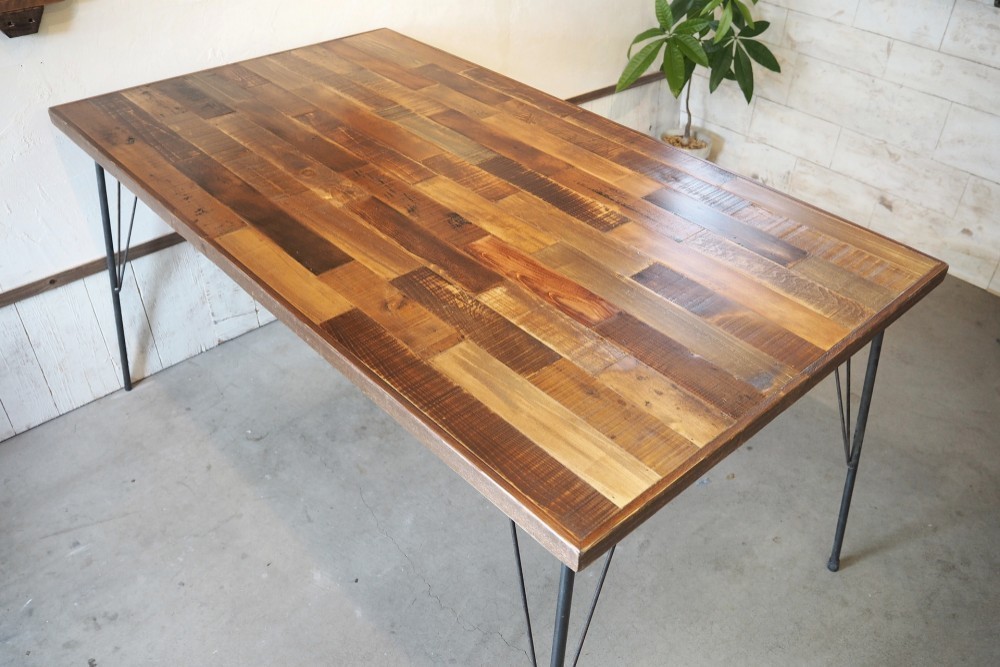 無垢古材とアイアンのダイニングテーブル 餐桌 MakinoCraft 的作品