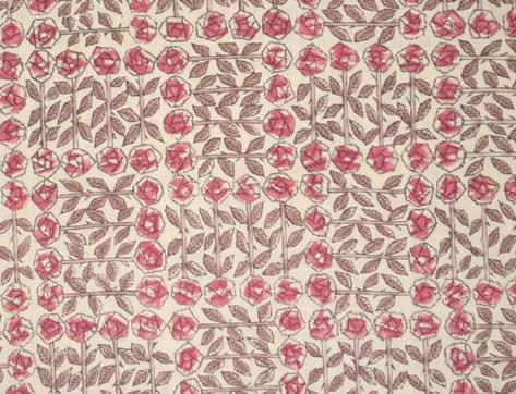 天使のトートバッグ　リバティ　ミナペルホネン・スリーピングローズ（レッド系）∞受注制作∞