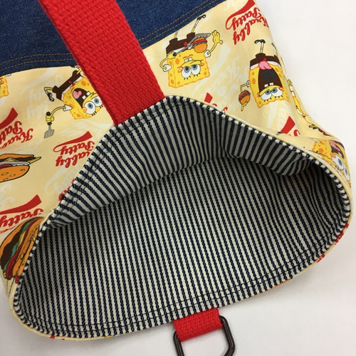 スポンジボブ、レッスンバッグ、上履き袋など、オーダー受付中です。 スポンジボブのレッスンバック&シューズケース その他入園グッズ