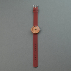 [ RED ] Cherry (size S) × Organic Sweden Leather 3枚目の画像