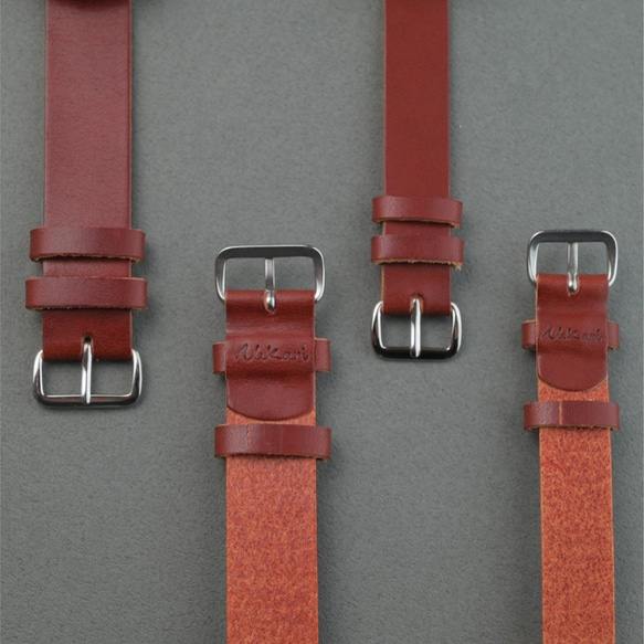 [ RED ] Keyaki (size L) × Organic Sweden Leather 4枚目の画像