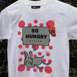 在庫処分価格『６９０円』！ハングリーTシャツ(SIZE XS) 1枚目の画像