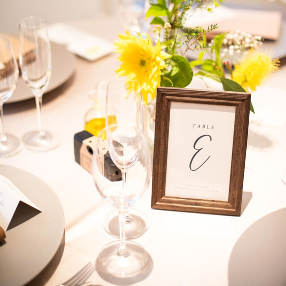 テーブルナンバー ［Wedding Vows］| 結婚式・ウェディングのテーブルにワンポイント 1枚目の画像