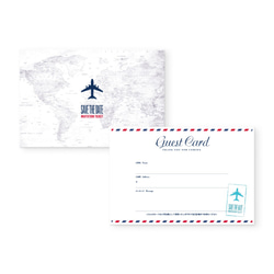 Flight Ticket 招待状（ホワイト）　 | 結婚式・ウェディング・TRAVELシリーズ 5枚目の画像