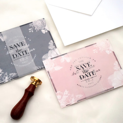 Pinky Blossom 招待状　| 結婚式・ウェディングペーパーアイテム・海外風・カリグラフィー 6枚目の画像