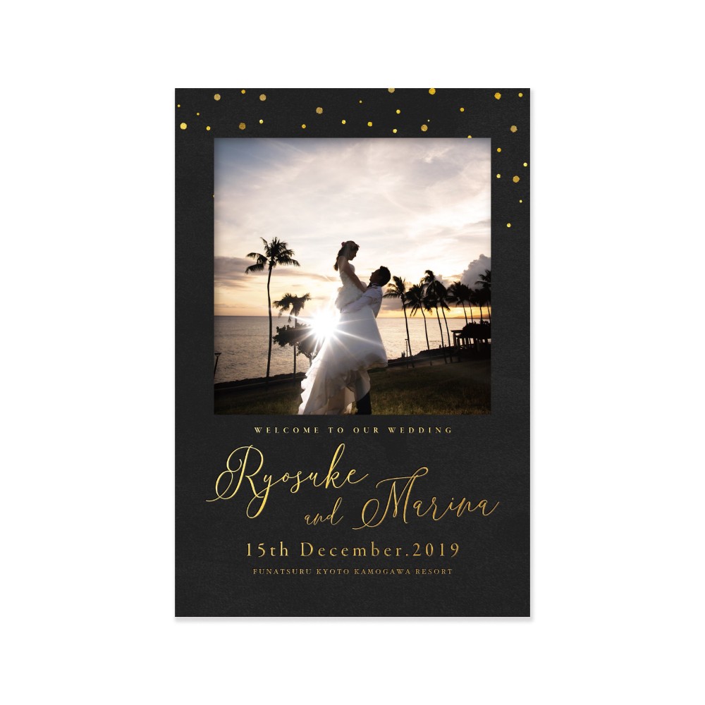 プロフィールブック 6P [STAR DUST] | 巻き三折タイプ席次表