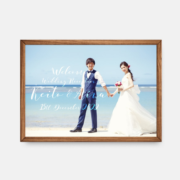 Photoウェルカムボード　TYPE F | 結婚式・ウェディング・受付 3枚目の画像
