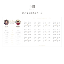 プロフィールブック 6P [Planetarium] | 巻き三折タイプ席次表 7枚目の画像