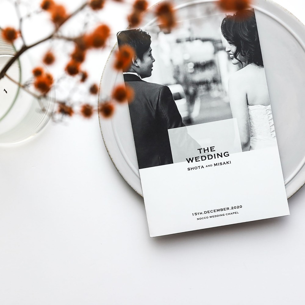 プロフィールブック 6P [CHIC&STYLISH] | 巻き三折タイプ席次表