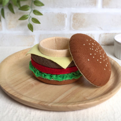 ハンバーガーの小物入れ 2枚目の画像