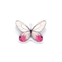 Pink butterfly brooch 3枚目の画像