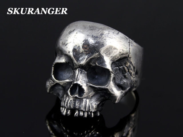 Human skull ring 02 1枚目の画像