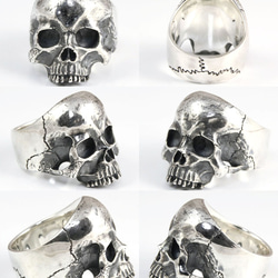 Human skull ring 02 2枚目の画像