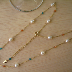 Fresh water pearl necklace vitamin colour 5枚目の画像