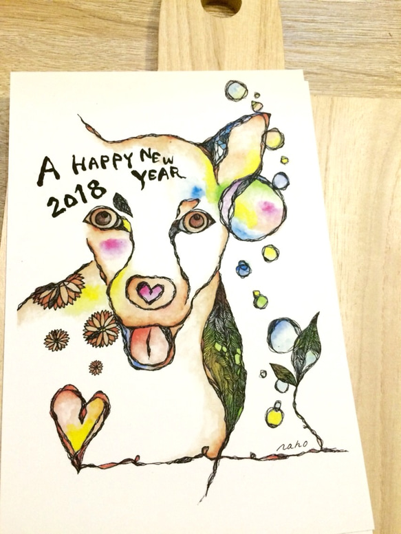 【感謝sale】2018年☆年賀postcard 10枚セット 2枚目の画像