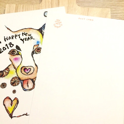 【感謝sale】2018年☆年賀postcard 10枚セット 3枚目の画像