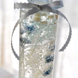 ハーバリウム インテリアフラワー サムシングブルー　結婚式 お祝い お礼 ウエディング プレゼント 3枚目の画像