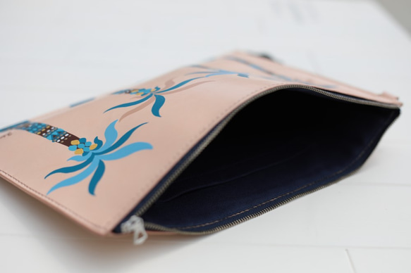 Hawaiian palms clutch bag / ハワイアンパームツリークラッチバッグ 4枚目の画像