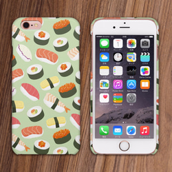 iPhone13 対応 ハードケース 美味しいお寿司 iPhone 12 11 SE X 8 android 3枚目の画像