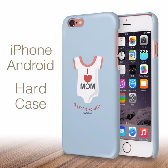 I  LOVE MOM iPhone iPhone Xs Ⅹ 8 7 6 5 アンドロイド対応 ハードケース 1枚目の画像