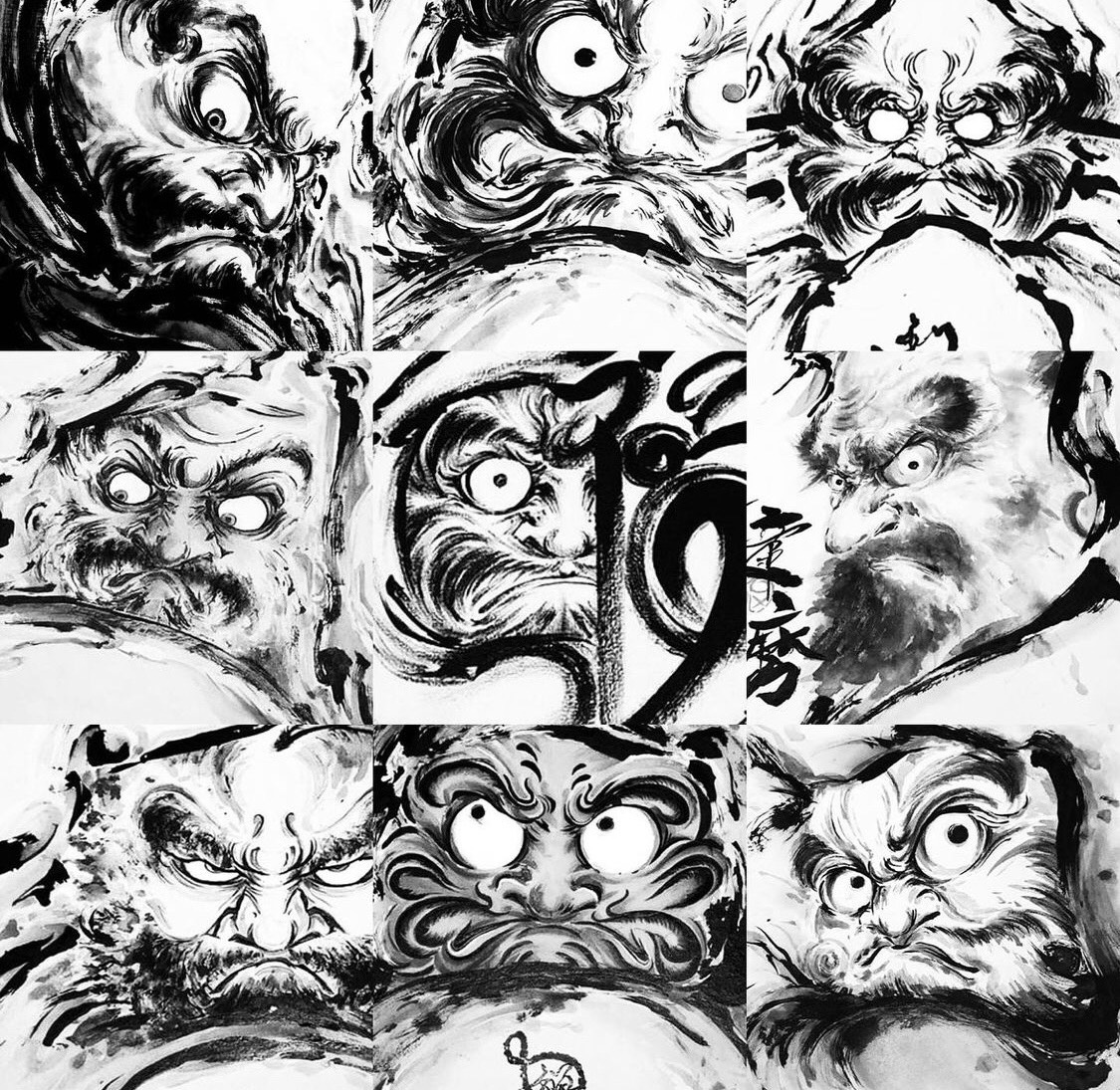 水墨画承ります