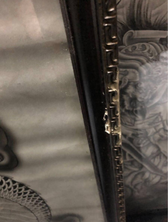 【龍図】正面龍　一点物　大きな作品です 