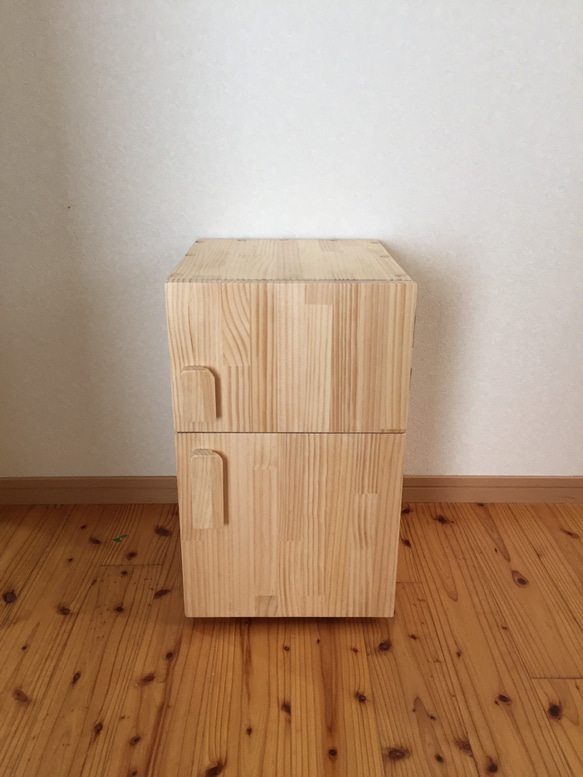 受注製作】手作り木製おもちゃ冷蔵庫① おもちゃ・人形 ナオナオ