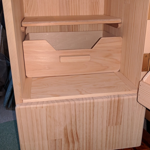 受注製作】手作り木製おもちゃ冷蔵庫② おもちゃ・人形 ナオナオ