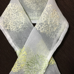 半襟DE半衿❣️丸紋刺繍 3枚目の画像