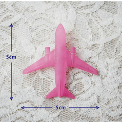 飛行機のオーナメントパーツ スモークレッド 3枚目の画像