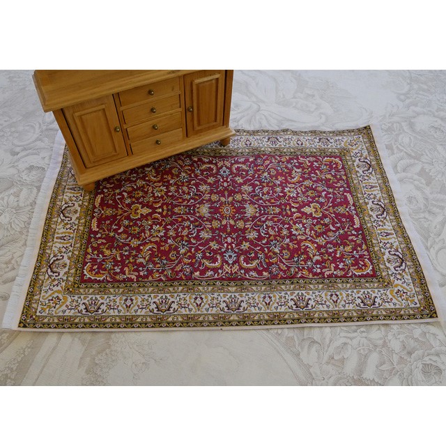 ドールハウス　織物のジュータン L red