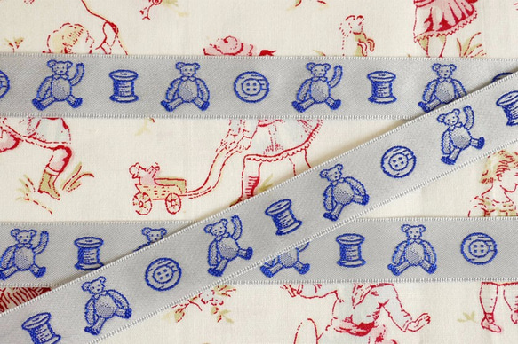 刺繍リボン　ソーイングベア 2枚目の画像