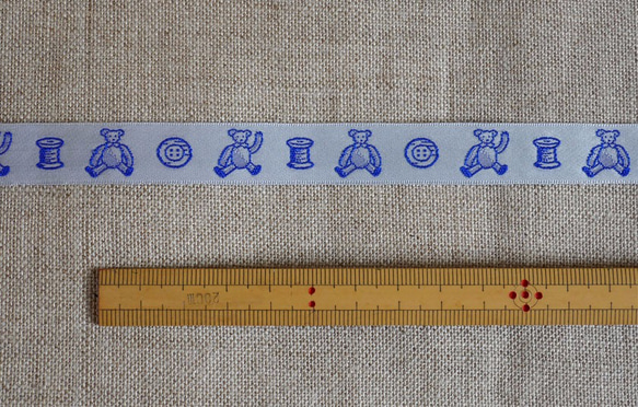 刺繍リボン　ソーイングベア 3枚目の画像