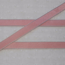 フランス細巾リボンテープ　ピンク 3枚目の画像