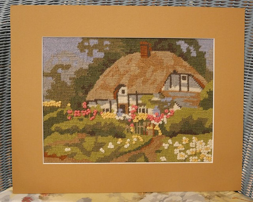 ニードルポイントアートワーク チューリップ 刺繍画 ハンドメイド 額無し 0_d881cb223820b913de4ddace419d