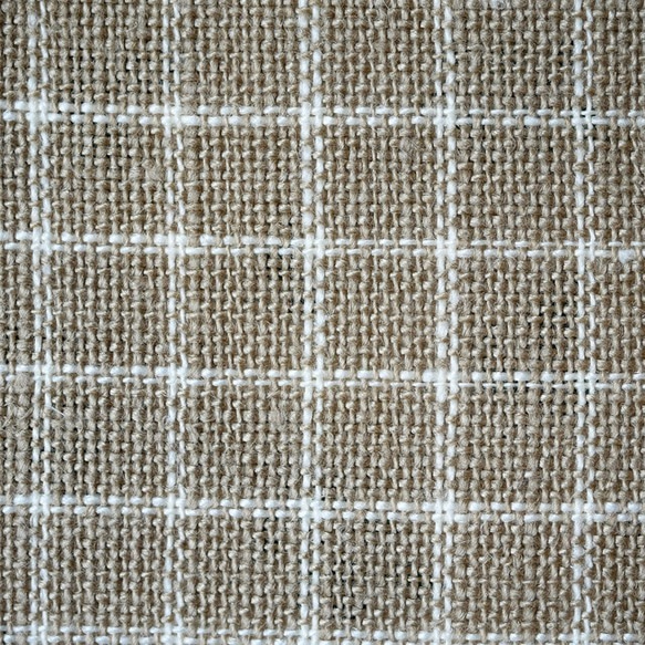フランスリネン100%　クロスステッチ用カットクロス　格子S 5枚目の画像