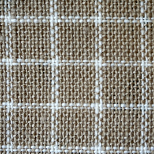 フランスリネン100%　クロスステッチ用カットクロス　格子S 6枚目の画像