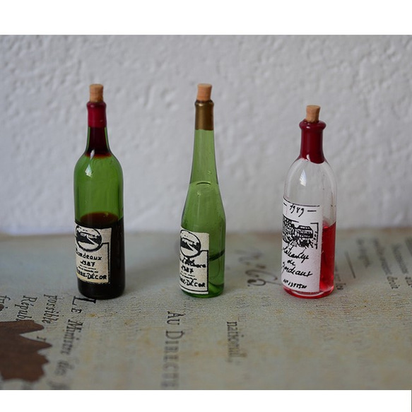 フランスのミニチュア　ワインボトル 4枚目の画像
