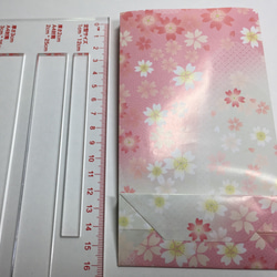 艶やか！鮮やか！桜満開！？ つるつる桜の縦長ギフト袋さん♫  ２０枚組です！～紙袋・ラッピング袋～ 5枚目の画像