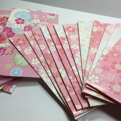 艶やか！鮮やか！桜満開！？ つるつる桜の縦長ギフト袋さん♫  ２０枚組です！～紙袋・ラッピング袋～ 6枚目の画像