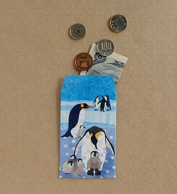 COMO ポチ袋《ペンギンの集会》 3枚目の画像