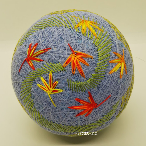 しょりん 手毬 手鞠 てまり お月見 すすき 桔梗 No84 ハンドメイド しょりん 手毬 手鞠 てまり お月見 すすき 桔梗 No84 ハンドメイド