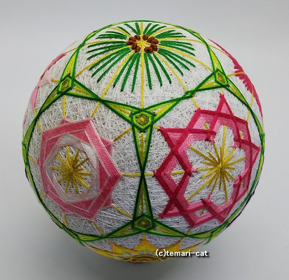 てまり「12ヶ月」白地 手まり 手毬 手鞠 その他インテリア雑貨