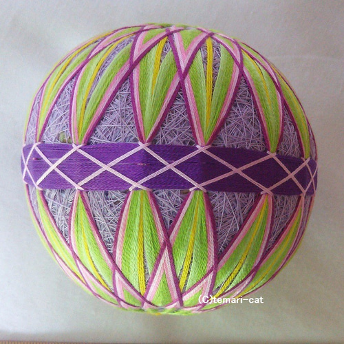 手毬 手鞠 てまりハンドメイド 刺繍がく紫陽花 No.181 手毬 手鞠