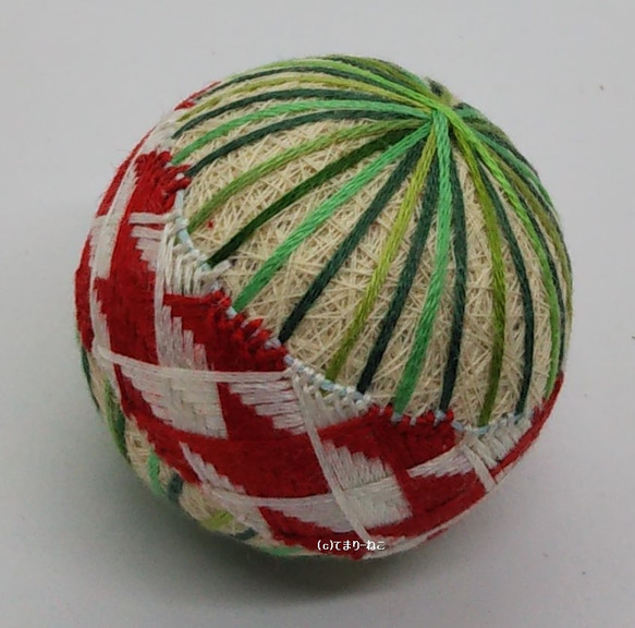 Mini Temari“Yabaobi”起源，紅白Temari Temari Temari 第1張的照片