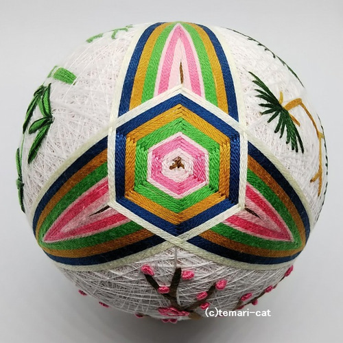 刺繍端午の節句No22鯉のぼり 手鞠 くす 手毬