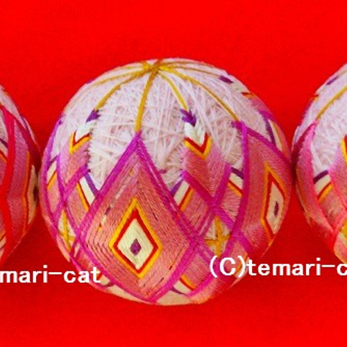 絹てまり「9つのお重詰め、お雛様セット」 手まり 手毬 手鞠 ひな人形