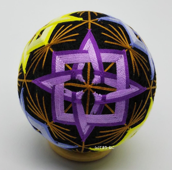 Temari“Torsion Square Box”黑色Temari Temari Temari Temari 第4張的照片